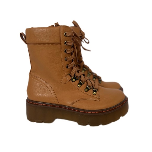 Circus by Sam Edelman Womens Sanders Ankle Lace Up Combat Boots Sz